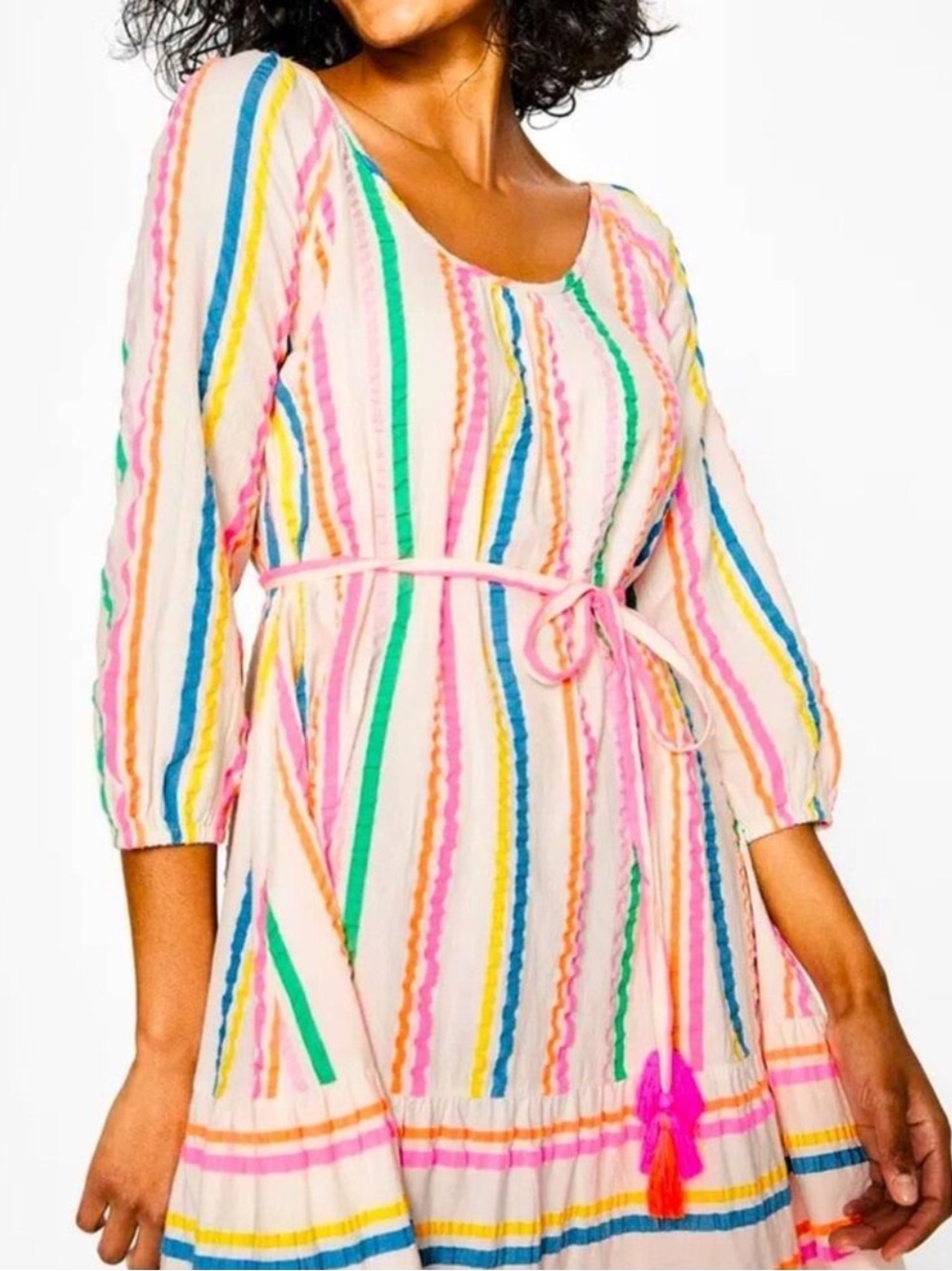 Boden Dress 2 Boho Cotton XS dress Cordelia Small Anthropologie Vacation Cruise - Picture 3 of 17
